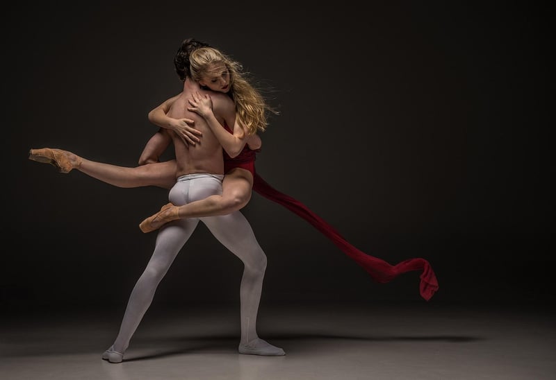 Dancer practicing somatic dance